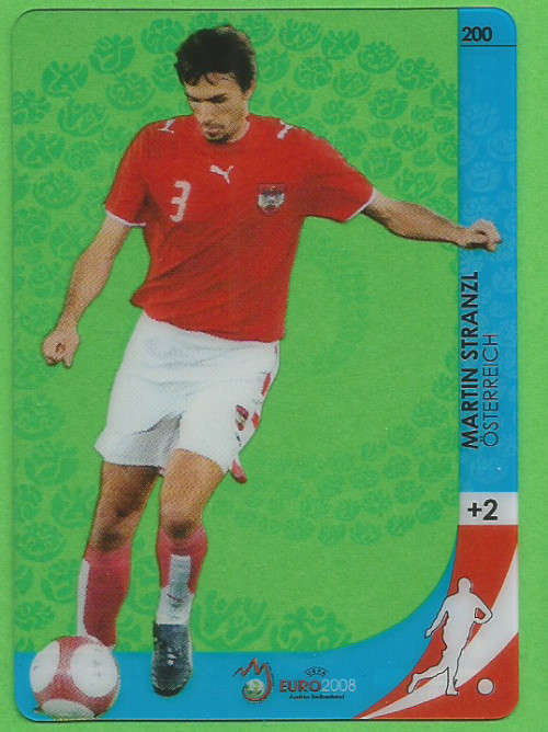 MARTIN STRANZL - PANINI EURO 2008 OFFICAL COLLECTION - "ULTRA ACETATE" TRADING CARD 200