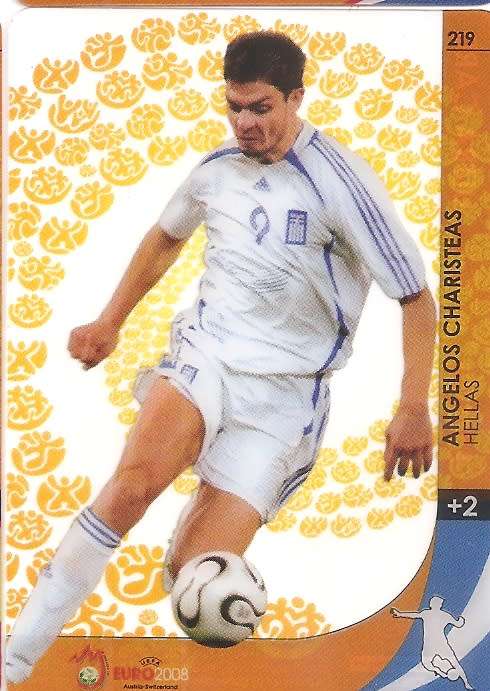 ANGELOS CHARISTEAS - PANINI EURO 2008 OFFICAL COLLECTION - "ULTRA ACETATE" TRADING CARD 219