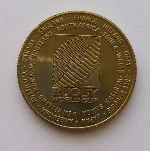 RUGBY WORLD CUP 1995 - WORLD CUP `COMMEMORATIVE MEDAL`