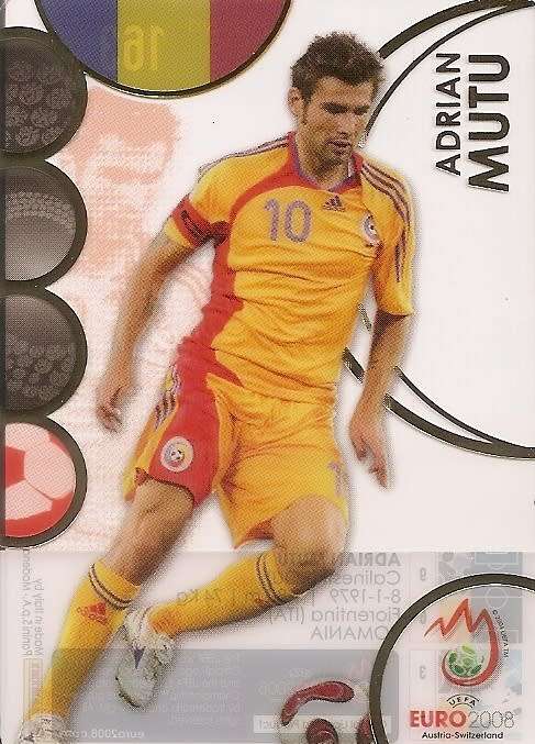 ADRIAN MUTU - "GOLD ULTRA" CARD - EURO 2008 - PANINI PREMIUM COLLECTION