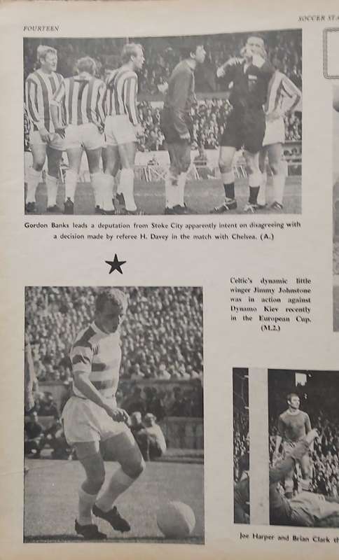 SOCCER STAR MAGAZINE `29 September 1967` ISSUE - IN FAIR CONDITION