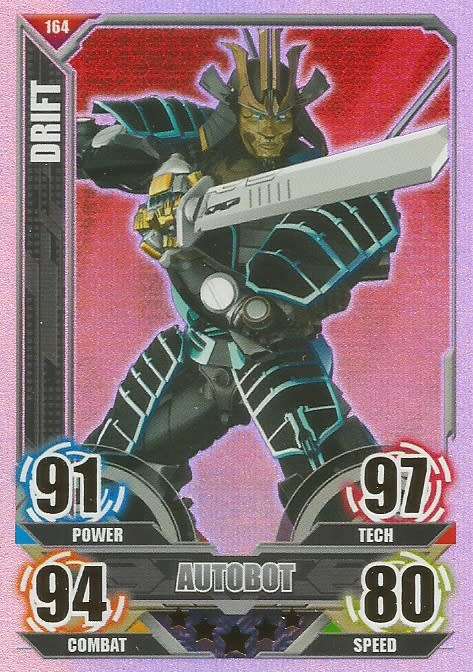 DRIFT - TOPPS "TRANSFORMERS" 2014 COLLECTION - "RAINBOW FOIL" TRADING CARD 164