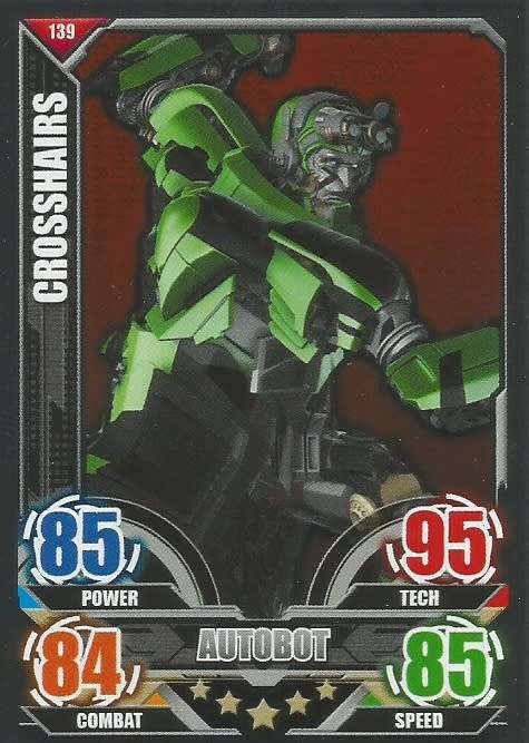 CROSSHAIRS - TOPPS "TRANSFORMERS" 2014 COLLECTION - "MIRROR FOIL" TRADING CARD 139