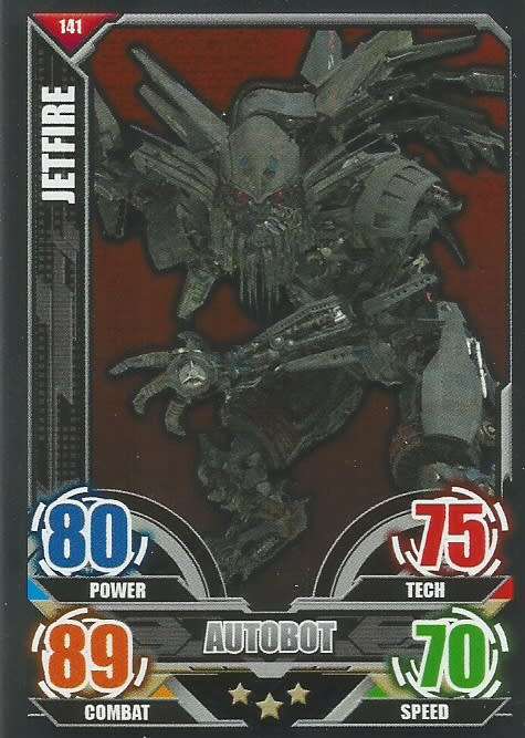 JETFIRE - TOPPS "TRANSFORMERS" 2014 COLLECTION - "MIRROR FOIL" TRADING CARD 141