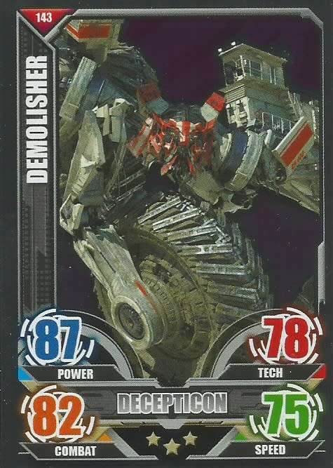 DEMOLISHER - TOPPS "TRANSFORMERS" 2014 COLLECTION - "MIRROR FOIL" TRADING CARD 143