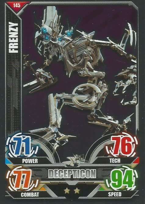 FRENZY - TOPPS "TRANSFORMERS" 2014 COLLECTION - "MIRROR FOIL" TRADING CARD 145
