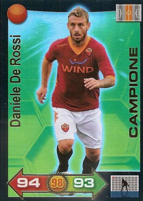 DANIELE DE ROSSI - PANINI CALCIATORI "SERIE A" 2011/2012 - GOLD "CAMPIONE" TRADING CARD