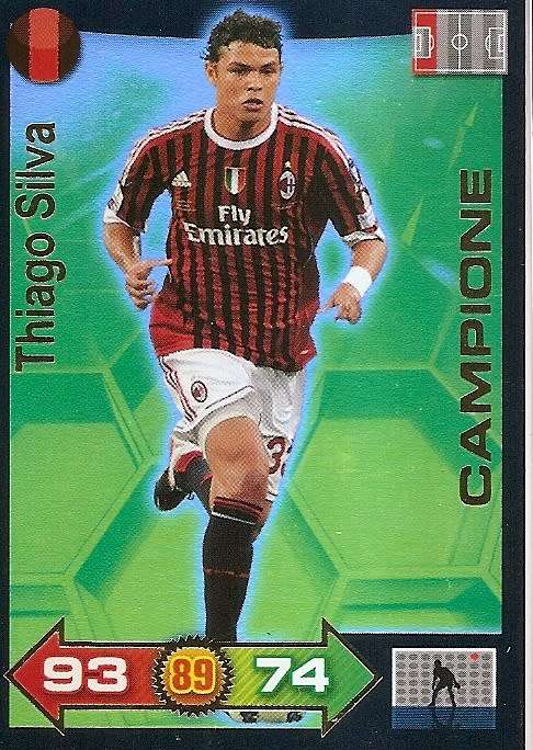 THIAGO SILVA - PANINI CALCIATORI "SERIE A" 2011/2012 - GOLD "CAMPIONE" TRADING CARD