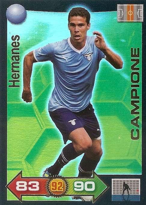 HERNANES - PANINI CALCIATORI "SERIE A" 2011/2012 - GOLD "CAMPIONE" TRADING CARD