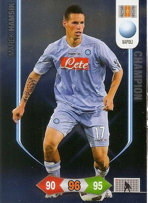 MAREK HANSIK - PANINI CALCIATORI "SERIE A" 2010/2011 - GOLD "CAMPIONE" TRADING CARD