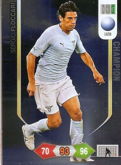 SERGIO FLOCCARI - PANINI CALCIATORI "SERIE A" 2010/2011 - GOLD "CAMPIONE" TRADING CARD