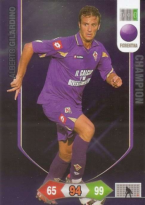 ALBERTO GIRALDINO - PANINI CALCIATORI "SERIE A" 2010/2011 - GOLD "CAMPIONE" TRADING CARD