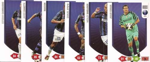 SOCCER CARD COLLECTION - PANINI CALCIATORI "SERIE A" 2010/11 - COMPLETE 220 "BASE" TRADING CARD SET