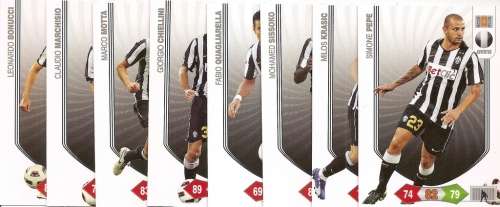 SOCCER CARD COLLECTION - PANINI CALCIATORI "SERIE A" 2010/11 - COMPLETE 220 "BASE" TRADING CARD SET