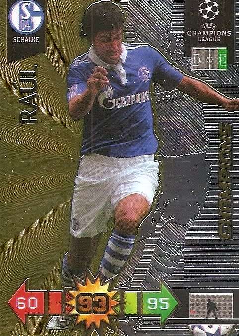RAUL - CHAMPIONS LEAGUE 2010/2011 - GOLD "CHAMPION" TRADING  CARD
