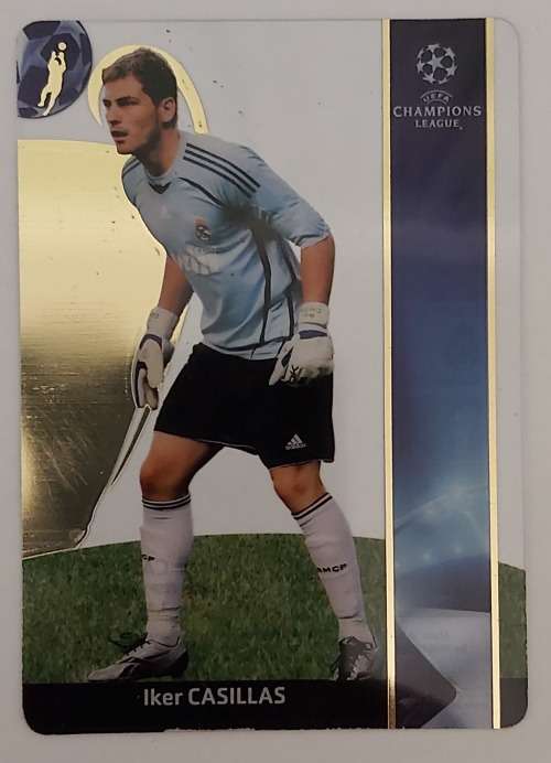 IKER CASILLAS - PANINI CHAMPIONS LEAGUE 2008/09 PREMIUM - RARE "ULTRA ACETATE" TRADING CARD 173