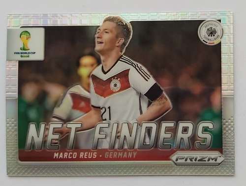 MARCO REUS - WORLD CUP 2014 PANINI `PRIZM` - PRIZM PARALLEL `NET FINDERS` TRADING CARD 12