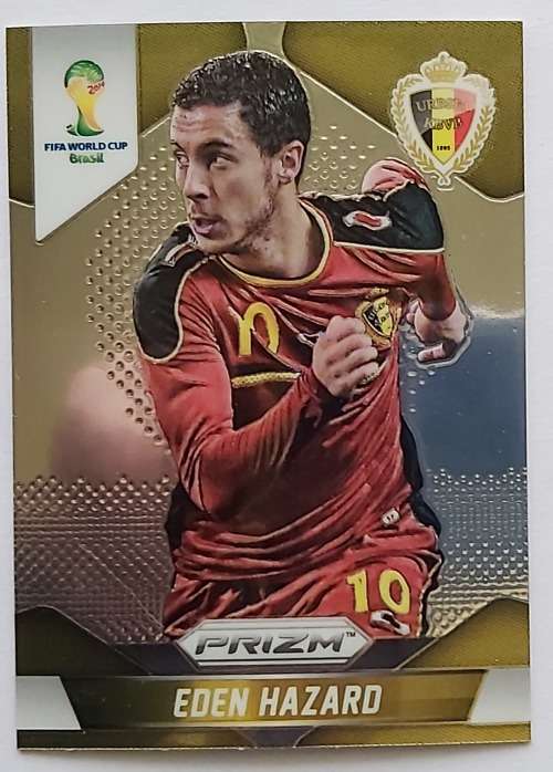 EDEN HAZARD - WORLD CUP 2014 PANINI "PRIZM" - PRIZM BASE TRADING CARD 21