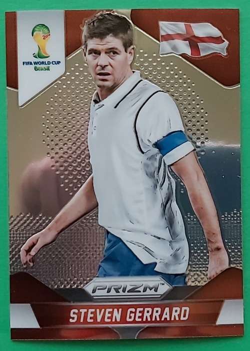 STEVEN GERARD - WORLD CUP 2014 PANINI `PRIZM` - PRIZM BASE TRADING CARD 139