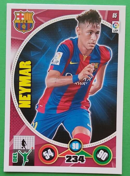 NEYMAR Jr - PANINI ADRENALYN `LA LIGA` 2014 - BASE TRADING CARD