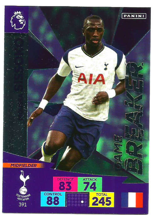 MOUSSA SISSOKO - ENGLISH PREMIER LEAGUE 20202021 - FOIL `GAME BREAKER` TRADING CARD 391