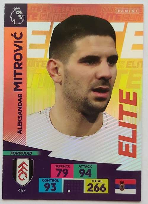 ALEK MITROVIC - ENGLISH PREMIER LEAGUE 20202021 - ORANGE FOIL `ELITE` TRADING CARD 467