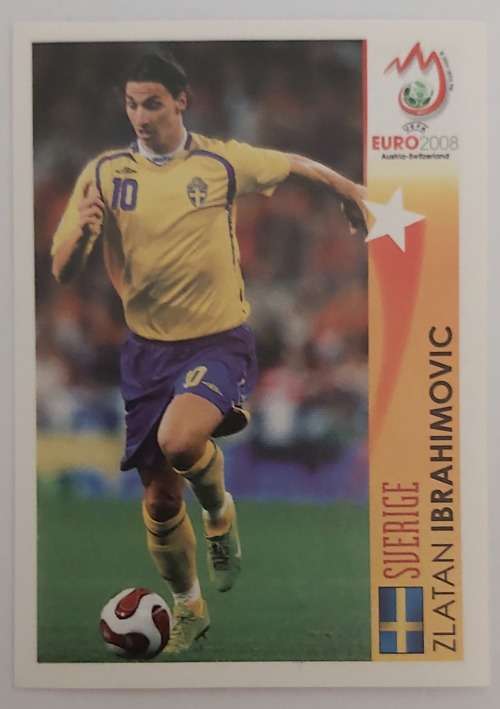 ZLATAN IBRAHIMOVIC - PANINI EUFA EURO 2008 STICKER COLLECTION - STICKER 521