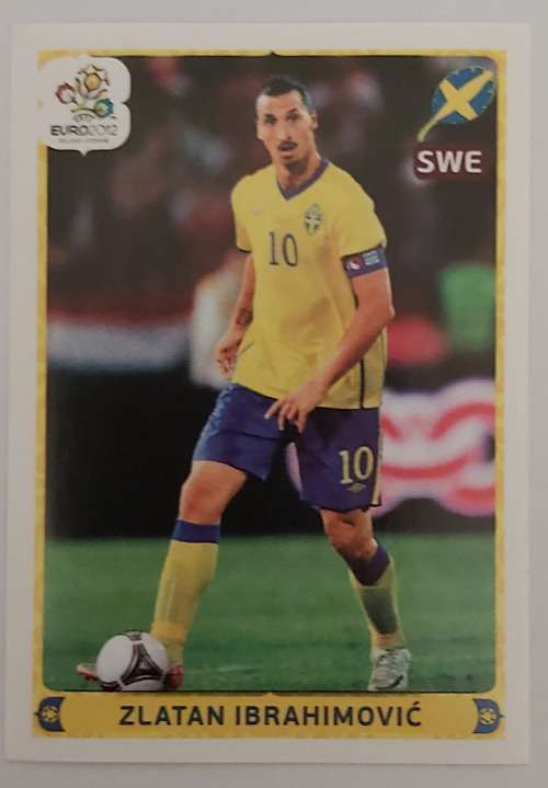 ZLATAN IBRAHIMOVIC - PANINI EUFA EURO 2012 STICKER COLLECTION - STICKER 454