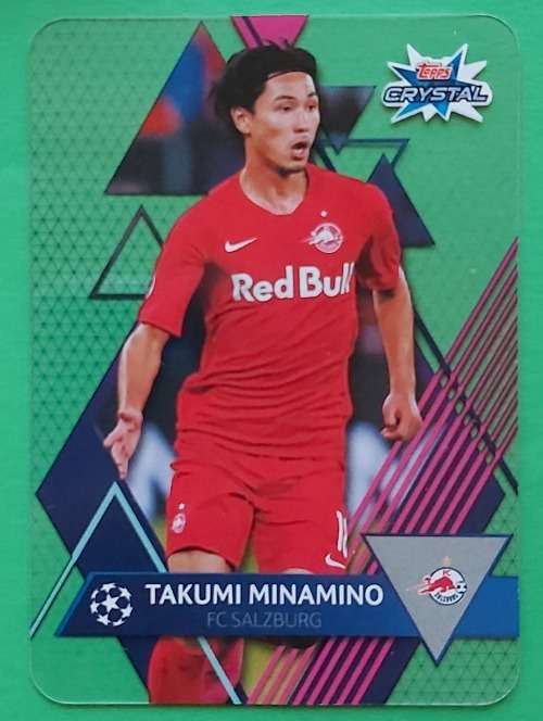 TAKUMI MINAMINO- TOPPS "CRYSTAL" 2020 - ULTRA CLEAR "ACETATE" TRADING CARD 93