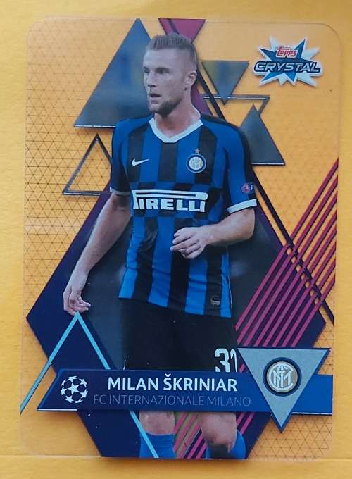 MILAN SKRINIAR - TOPPS "CRYSTAL" 2020 - ULTRA CLEAR "ACETATE" TRADING CARD 71