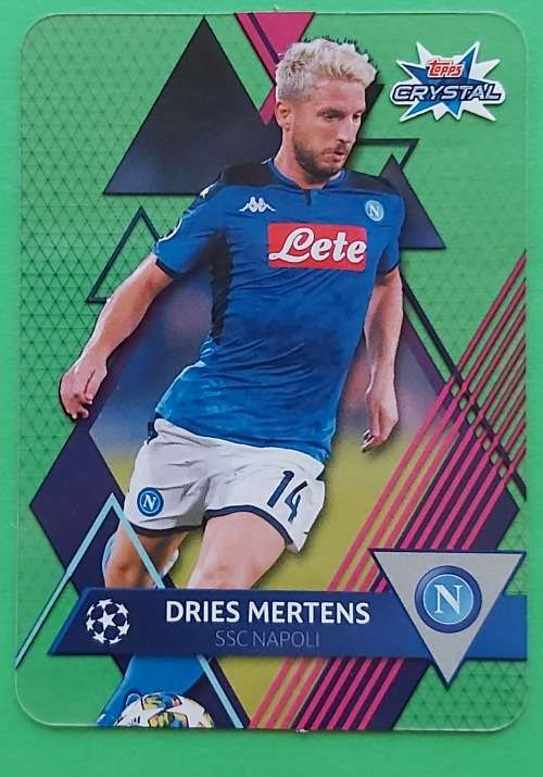 DRIES MERTENS - TOPPS "CRYSTAL" 2020 - ULTRA CLEAR "ACETATE" TRADING CARD 69