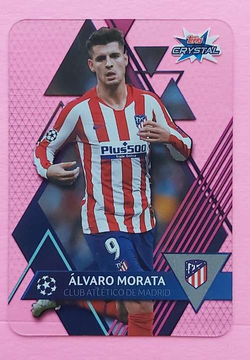 ALVARO MORATA - TOPPS "CRYSTAL" 2020 - ULTRA CLEAR "ACETATE" TRADING CARD 10