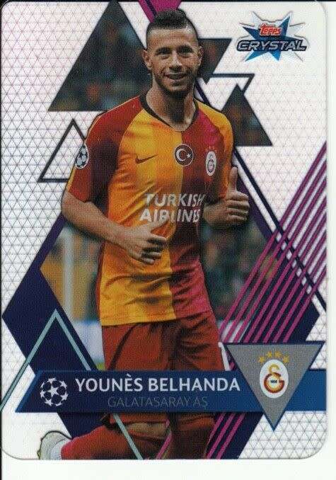 YOUNES BELHANDA - TOPPS "CRYSTAL" 2020 - ULTRA CLEAR "ACETATE" TRADING CARD 99