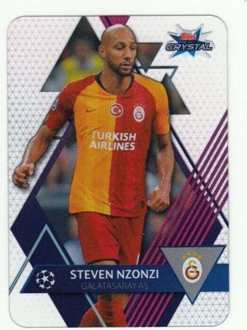 STEVEN NZONZI - TOPPS "CRYSTAL" 2020 - ULTRA CLEAR "ACETATE" TRADING CARD 96
