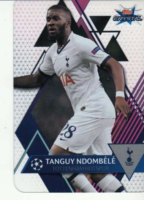 TANGUY NDOMBELE - TOPPS "CRYSTAL" 2020 - ULTRA CLEAR "ACETATE" TRADING CARD 54