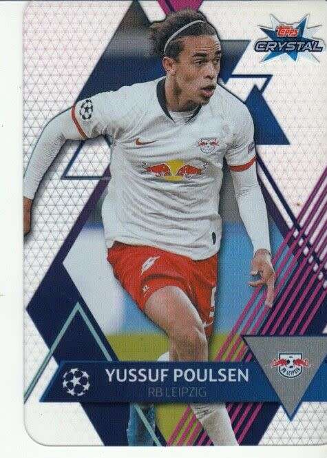 YUSSUF POULSEN - TOPPS "CRYSTAL" 2020 - ULTRA CLEAR "ACETATE" TRADING CARD 37