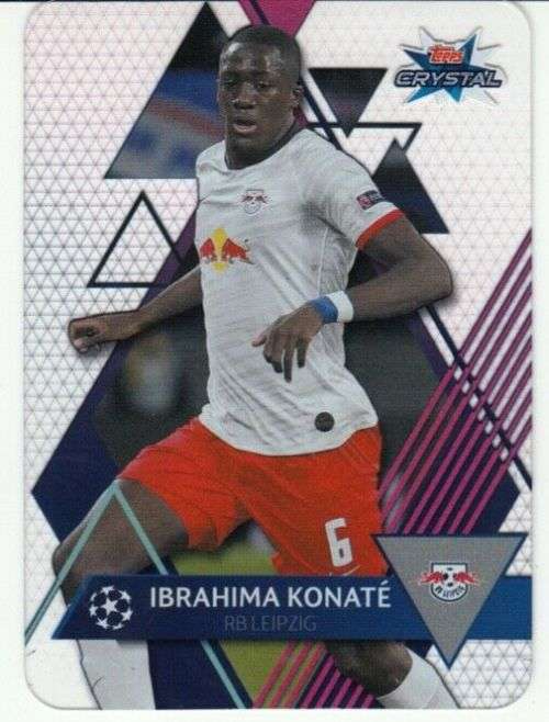 IBRAHIMA KONATE - TOPPS "CRYSTAL" 2020 - ULTRA CLEAR "ACETATE" TRADING CARD 36
