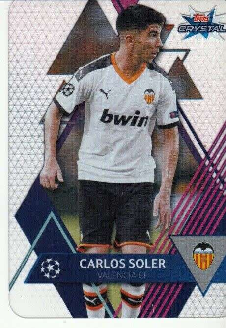 CARLOS SOLER - TOPPS "CRYSTAL" 2020 - ULTRA CLEAR "ACETATE" TRADING CARD 17