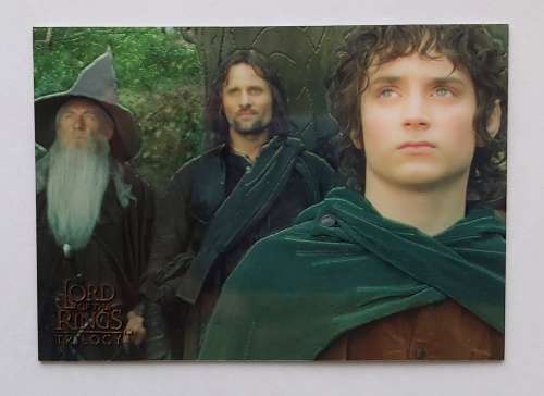 LORD of the RINGS- "TRILOGY - THE FELLOWSHIP of the RING" - CHROME INSERT PROMO TRADING CARD