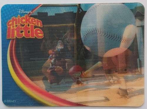 CHICKEN LITTLE - DISNEY STORE "TRADING CARD GAME" - 3D LIMITED EDITION TRADING CARD
