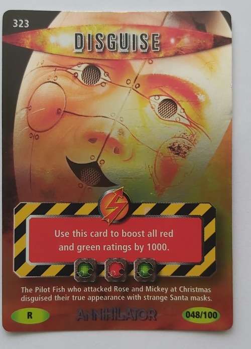 DISGUISE - "DR WHO BATTLES IN TIME" CARD GAME 2007 - DIGUISE FOIL TRADING CARD 323