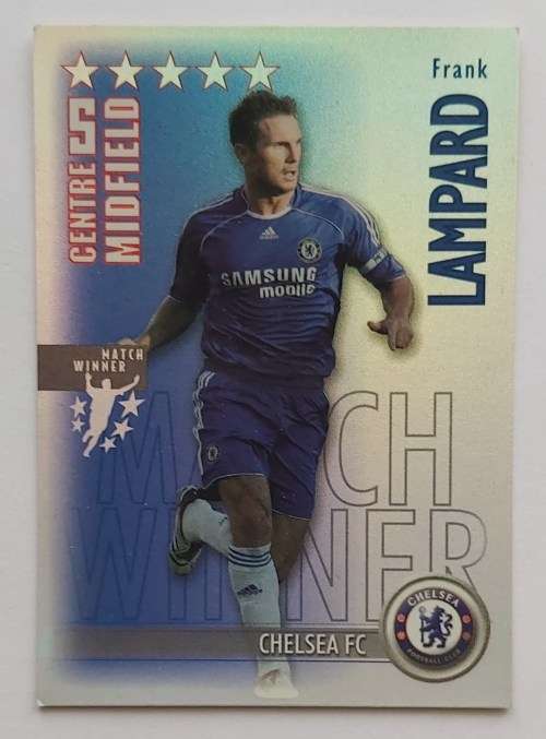 FRANK LAMPARD - MAGIC BOX "SHOOT OUT" 2006/07 - "MATCHWINNER" FOIL TRADING CARD