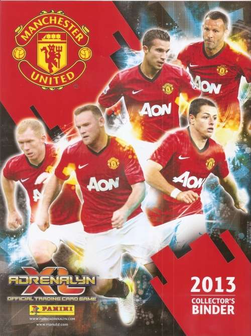 MANCHESTER UNITED FC - PANINI Adrenalyn XL 2012/13 - COMPLETE SET of 80 `BASE` TRADING CARDS