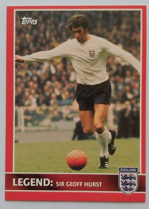 GEOFF HURST - TOPPS `ENGLAND 2005` COLLECTION - `LEGEND` TRADING CARD 78