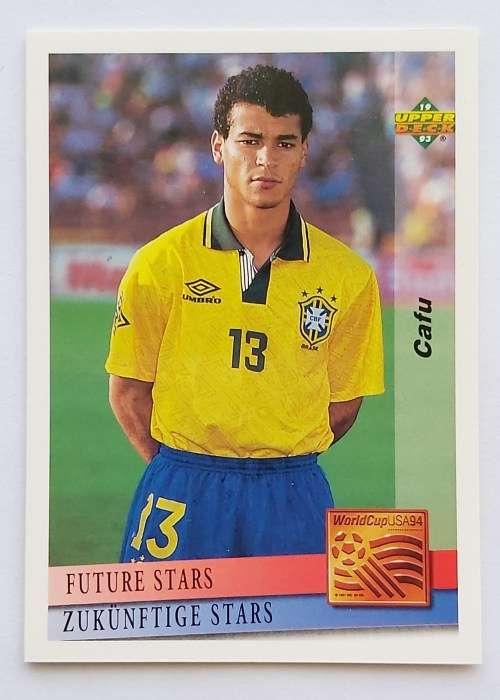 CAFU - FIFA WORLD CUP 1994 USA "UPPER DECK"  - ROOKIE "FUTURE STAR" TRADING CARD 130