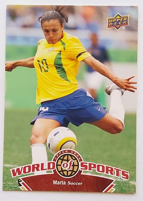 MARTA "BRAZIL" - UPPER DECK "WORLD of SPORTS" 2010  - ROOKIE  TRADING CARD 113