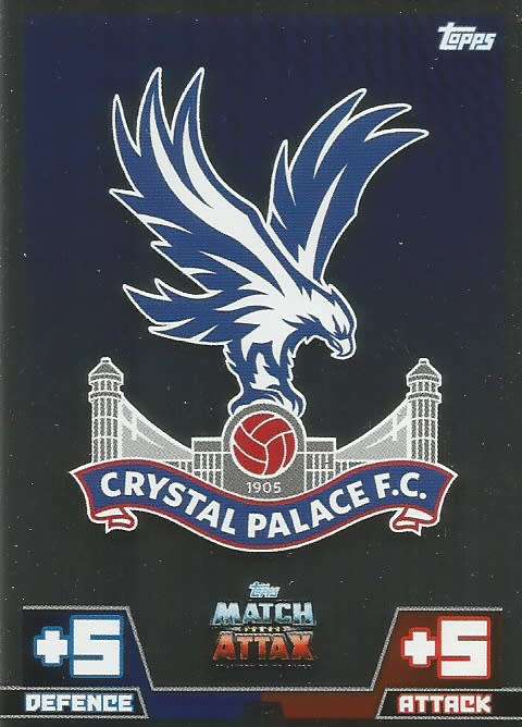 CRYSTAL PALACE FC - EPL MATCH ATTAX 2014/2015 - FOIL "TEAM BADGE" TRADING CARD
