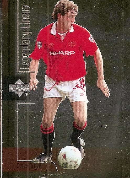 STEVE BRUCE - RARE `LEGENDARY LINE-UP` GOLD INSERT LL5 - UPPER DECK MANCHESTER UNITED 2002
