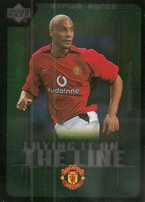 RIO FERDINAND - MANCHESTER UNITED "STRIKE FORCE 2003" - FOIL INSERT LL6