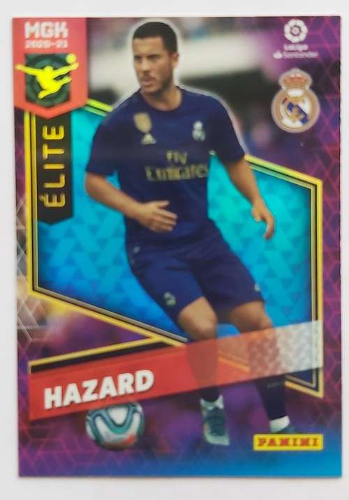 EDEN HAZARD - PANINI "MGK LA LIGA 2020/2021" - "ELITE" FOIL TRADING CARD